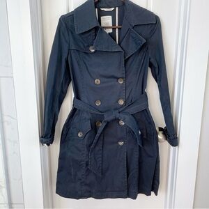 Rag and bone navy trench coat